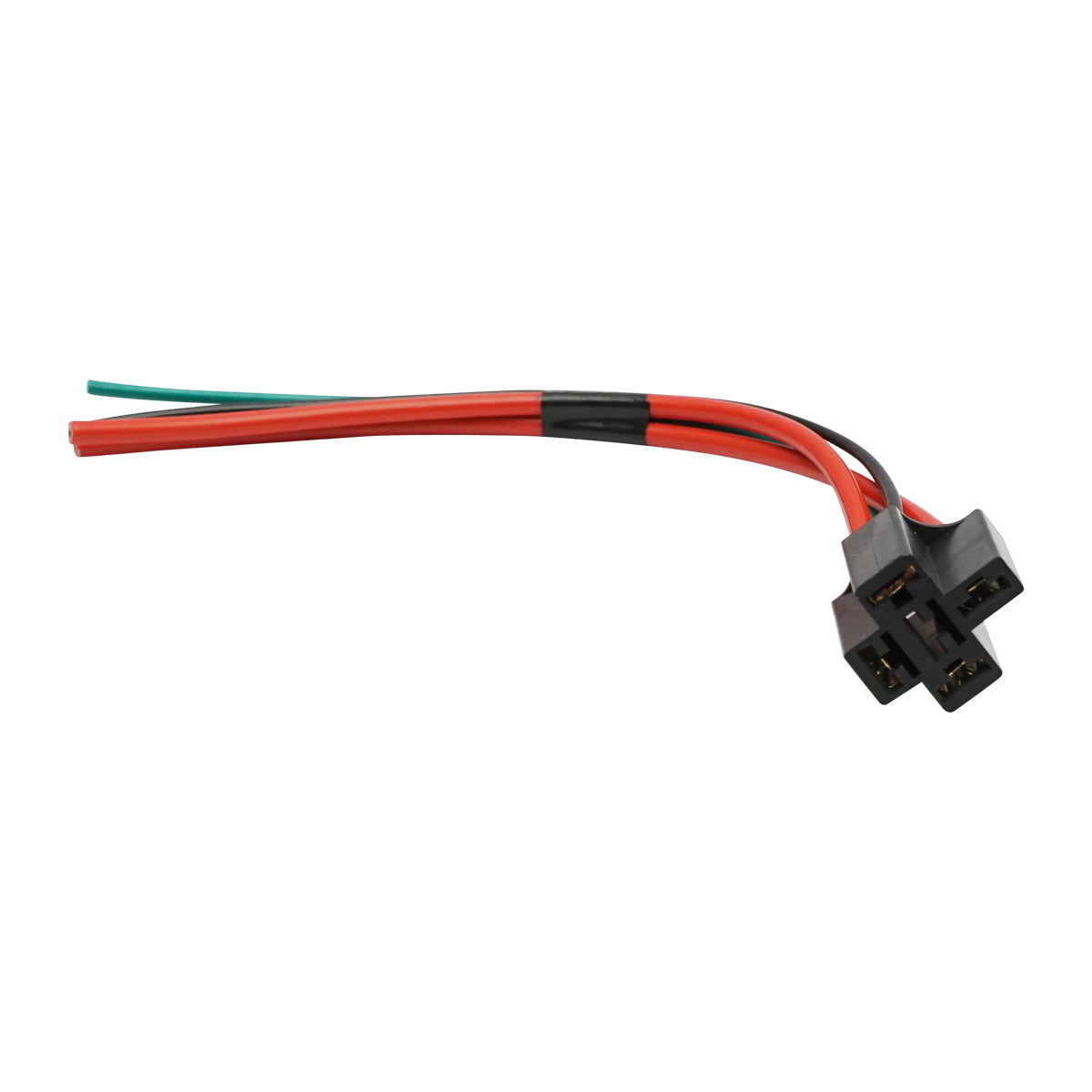 Wiring connection with the plug for headlight protection relay for tractors and cars 12V 80A